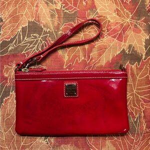 Dooney & Bourke Patent Leather Large Slim Wristlet
